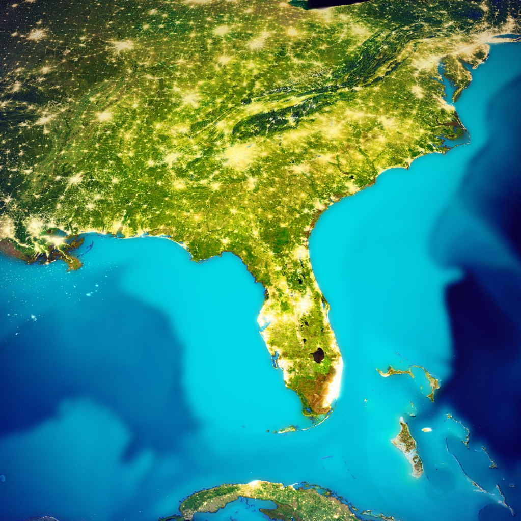 USA - Florida map